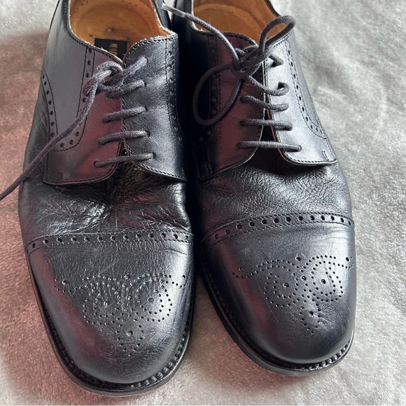 MARIO CALUGI Men’s Dress Shoes 10M Black Made in Italy Leather Dressy Oxfords main image 6